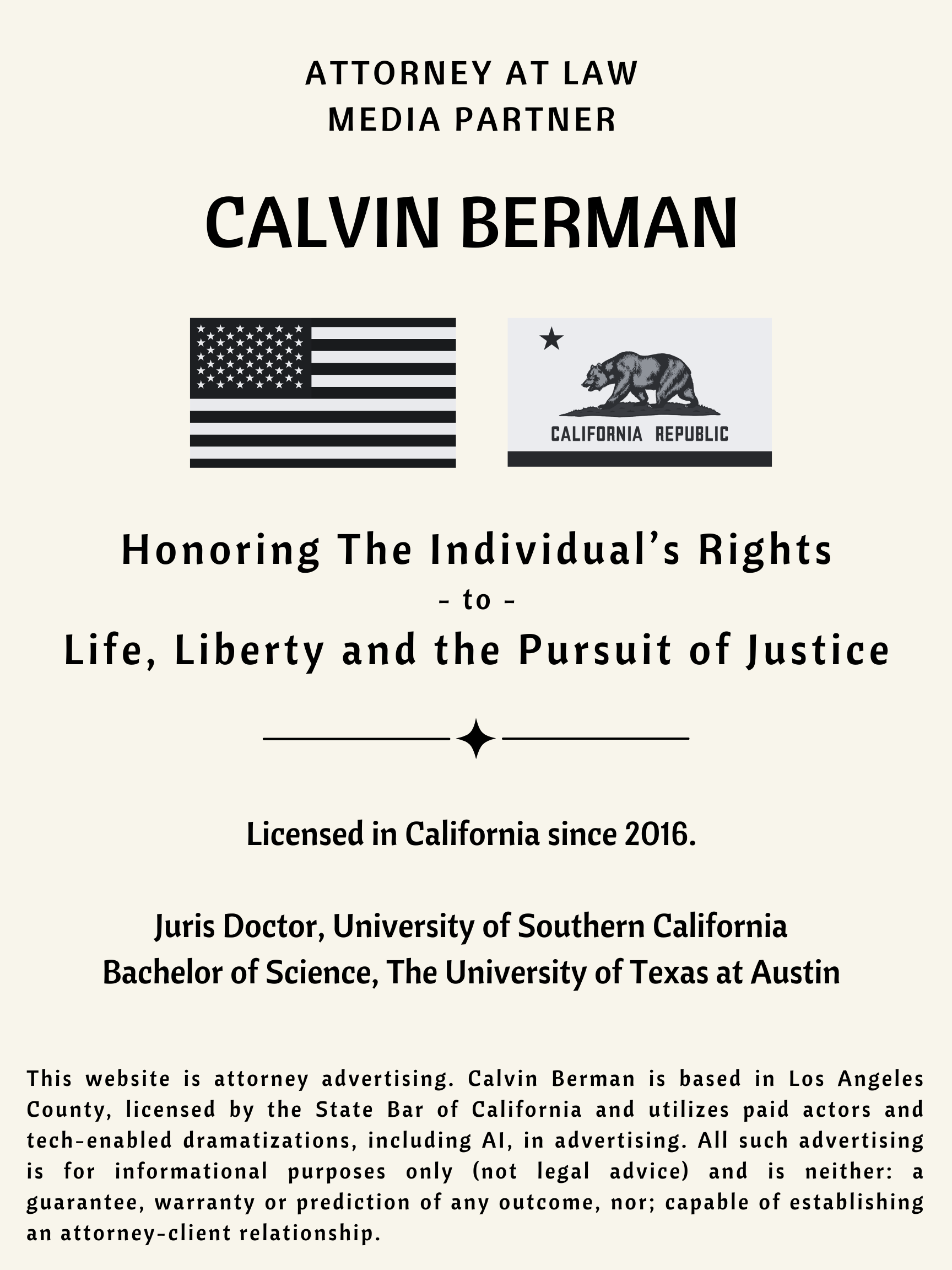 Calvin Berman, Attorney at Law